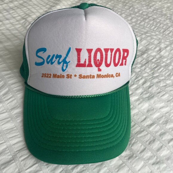Surf Liquor Other - Surf Liquor Santa Monica green and white trucker hat